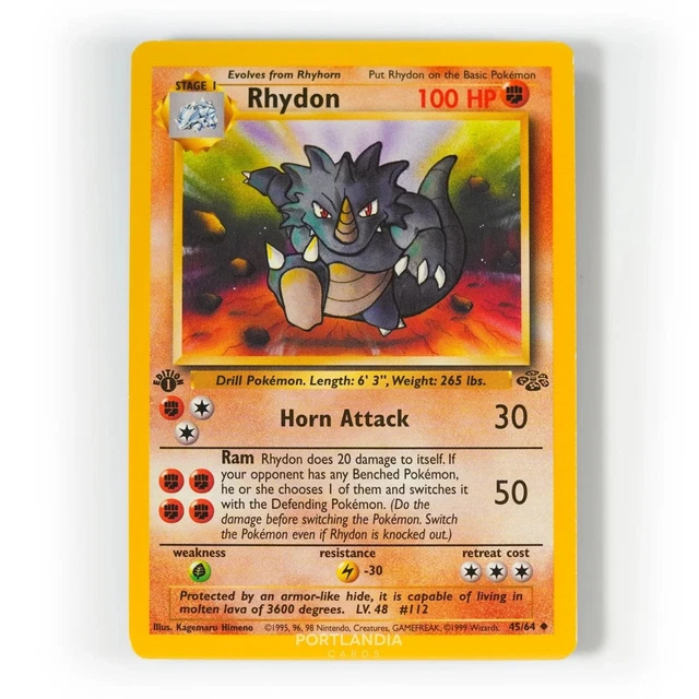 POKEMON CARD RHYDON 35/110 Legendary Collection Reverse Holo Rare WOTC  Played 35.99 - PicClick UK