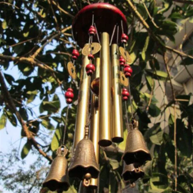 Campanas de viento grandes de tono profundo campanas tubo de cobre al aire libre