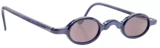 Gafas de sol ovaladas de mármol azul arpo vintage anglo americanas con lentes nuevas! 2