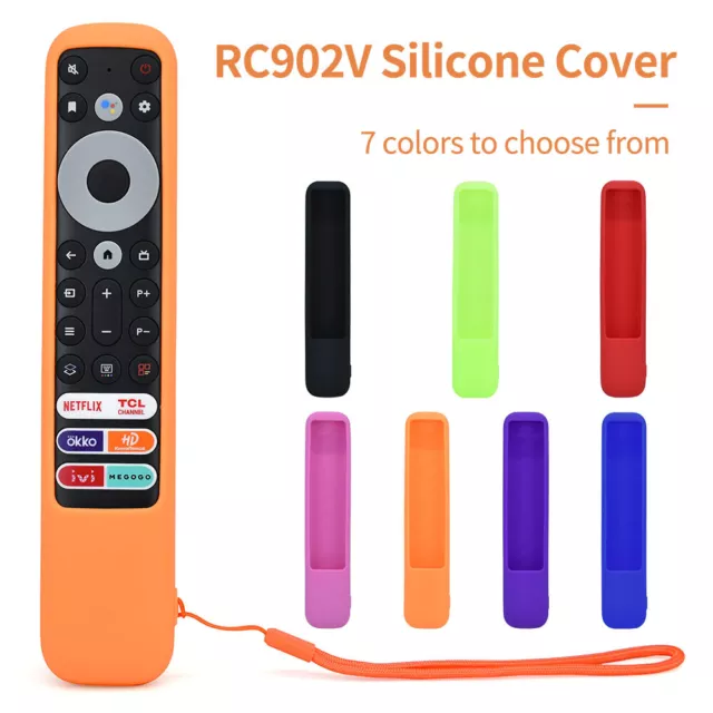 Silicone Remote Control Case Cover For TCL TV RC902V FMR1 FAR1 Protector Sleeve