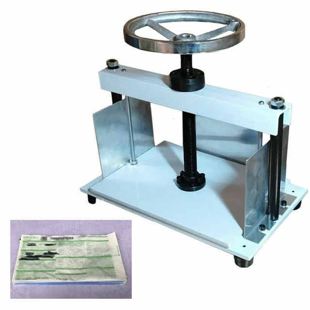 Hand Wheel Flattening Machine Heavy Duty Manual Press Machine For Files/Paper