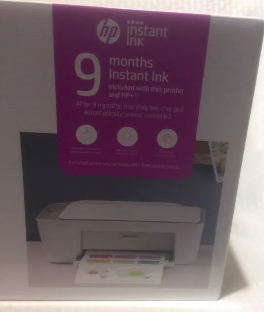 Impresora todo en uno inalámbrica de inyección de tinta a color HP DeskJet 2723e sellada en caja original