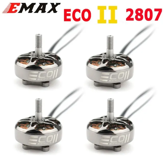 EMAX ECOII 2807 1300KV 6S/1500KV 5S/1700KV 4S Brushless Motor W/ 4mm Shaft