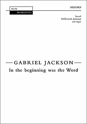 In the beginning was the Word: Vocal score (New Horizons), , Used; Very Good Boo