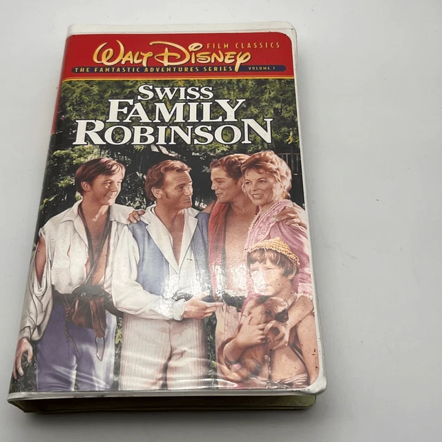 WALT DISNEY SWISS Family Robinson VHS Video Tape Rare Vault Collection ...
