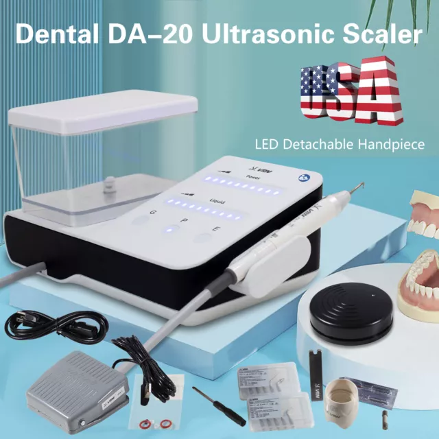 LED Dental Ultrasonic Piezo Scaler Fit EMS WOODPECKER Cavitron 10 Tips