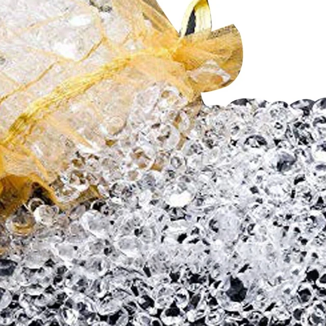 6000 piezas cristales de dispersión de mesa transparentes de diamantes acrílicos para relleno de jarrón Chri P3E7