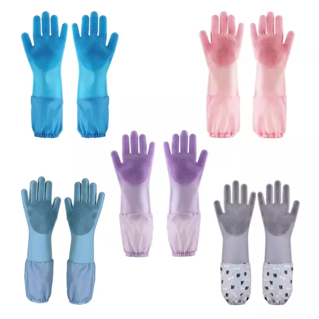 Silicone Pet Grooming Gloves Massage Brush for Cats Dogs Horses Rabbits