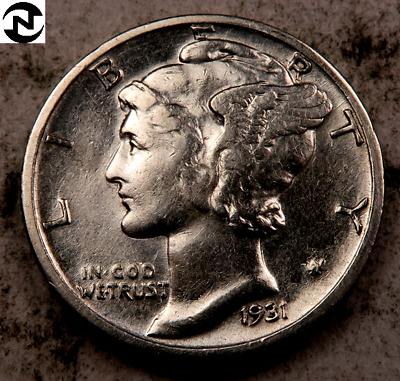 1931-S Mercury Dime // Borderline Uncirculated // 90% Silver // 1 Coin