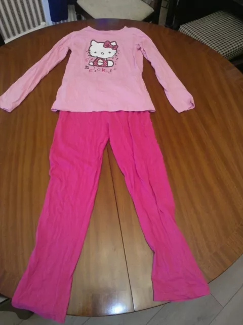 Hello Kitty PJs Pyjamas Girls Age 8-10 years 134/140 cm pjs top and trousers
