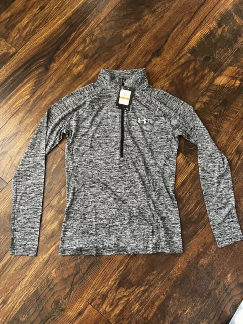 NEW Under Armour-Women's-Loose-Tech Twist 1/2 Zip-Long Sleeve Pullover Small