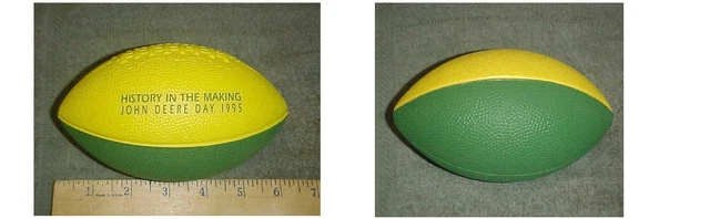John Deere Day 1995 Foam Rubber Football Near Ming History In The Making Green