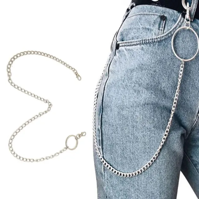 Rock Punk Wallet Chain Belt Hip Hop Jewelry Pants KeyChain Key Chains Clip
