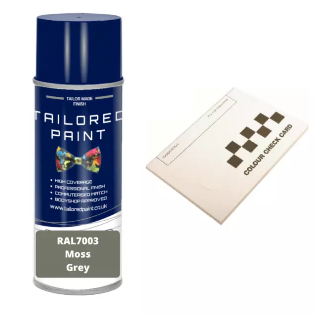 RAL7003 MOSS GREY Satin Aerosol Paint Outdoor Indoor Metal Wood Furniture