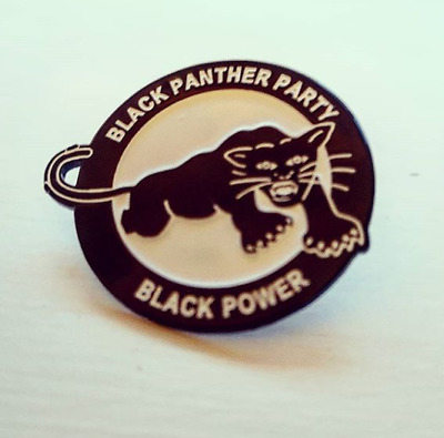 Nero Panther Festa - Nero Potenza Smalto Spilla Badge