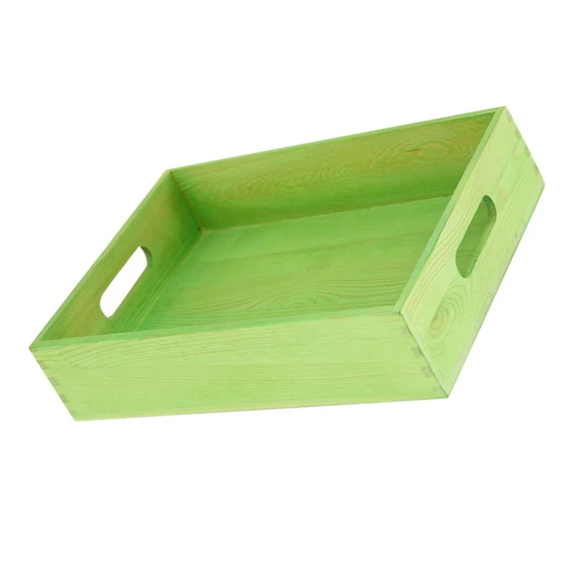 LLLucky Holz Blumenkasten - Rechteckiger Pflanzentrog Vintage Braun, Für Sukkulenten & Kräuter