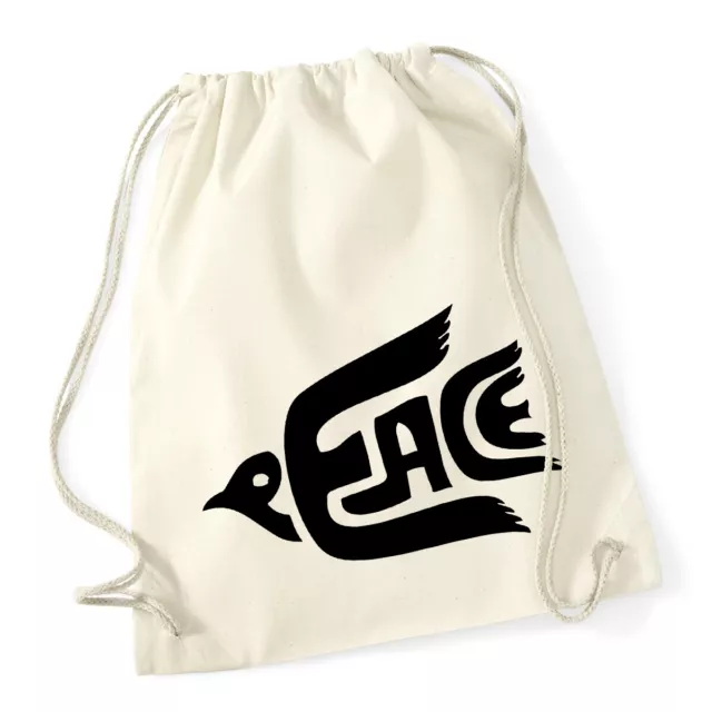 Peace Friedenstaube Turnbeutel Rucksack Geschenk Idee Geburtstag Souvenir Sportt