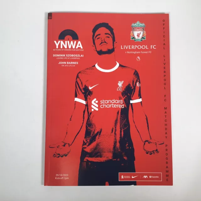 2023/24 Liverpool v Nottingham Forest  Premier League Programme