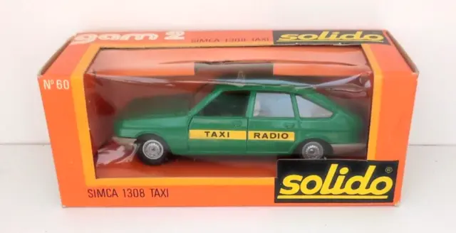 Simca 1308 Taxi 1/43 Solido Schachtel Karton