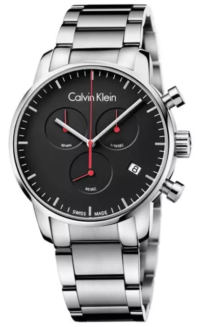 Orologio CALVIN KLEIN uomo Crono CITY acciaio K2G27141