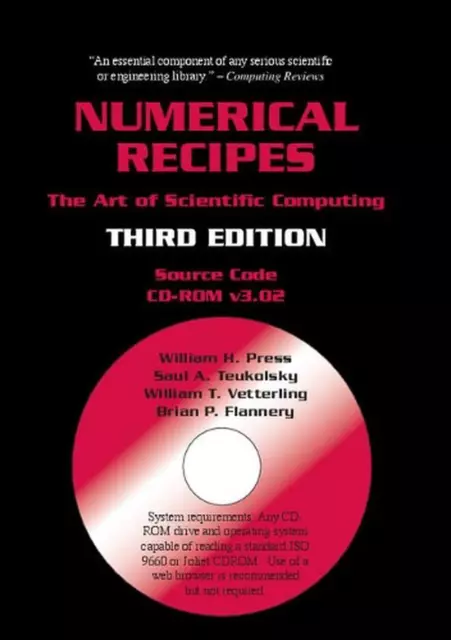 Numerical Recipes Source Code CD-ROM 3rd Edition: The Art of Scientific Computin