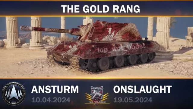 World of Tanks Onslaught / Ansturm 2024 Gold Rang / WOT / fast and save Boost