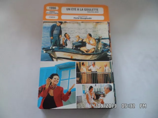CARTE FICHE CINEMA 1996 UN ETE A LA GOULETTE Gamil Ratib Mustapha Adouani Nataf