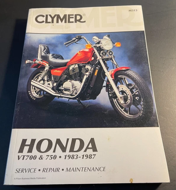 1983-1987 Clymer Honda Motorcycle Vt700 & 750 Service Manual Used M313 (721)