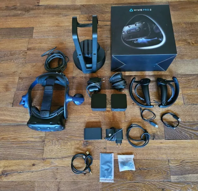 HTC VIVE Pro 2 Full PC VR-Kit - Schwarz inkl. Valve Index Controller