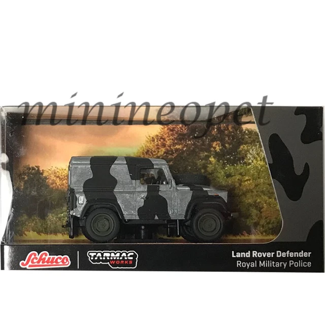 Schuco Land Rover 88 Modellauto 1:87 – Ohne Softtop, In Weiß/schwarzem Zebra-Design