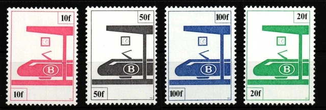 Belgien 379-382 postfrisch Eisenbahnpaketmarken aus 1982 #HQ010