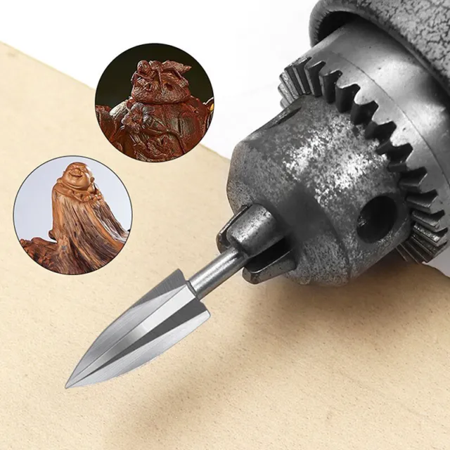 5Pcs Wood Carving Drill Bit Engraving Drill Bit Set Solid Carbide Root Millin ^^