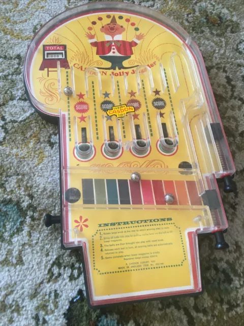 Vintage Boxed Casdon Jolly Juggler - lightweight hand held pin ball machine