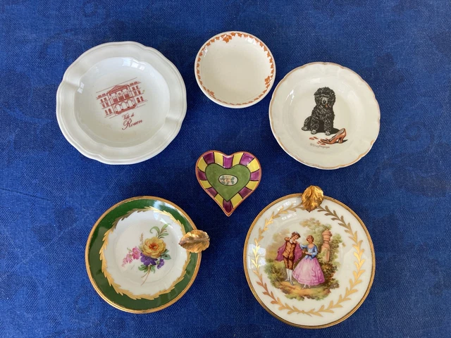 Lot de 6 coupelles vide poches, porcelaine de Limoges, Bernardaud - Haviland ...