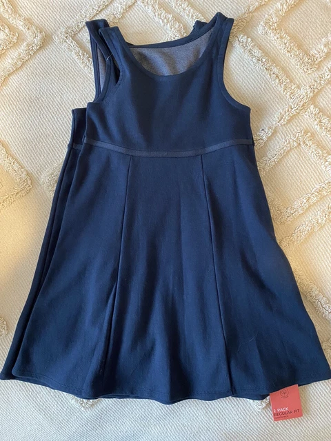 Marks & Spencer Girls Navy Pinafore School Dress Uniform Age 6-7yrs 2 Pack BNWT
