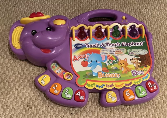 Vtech Touch and Teach Elephant Book Toy