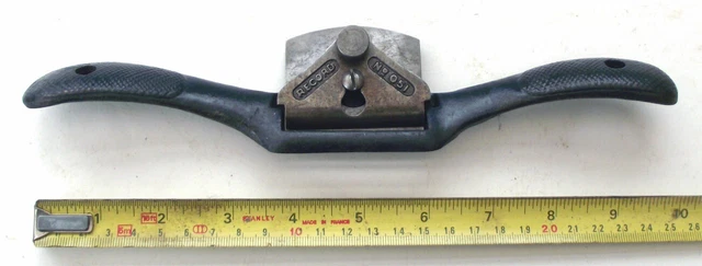 Vintage RECORD No 051 Spoke Shave - Flat Foot - Tungsten Steel Blade