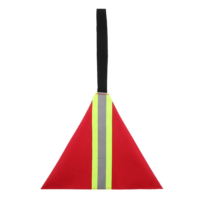 Kit De 4 Drapeaux De Sécurité Rouge 18×18 Pouces – Avec Aimants Puissants Pour Camion Surdimensionné