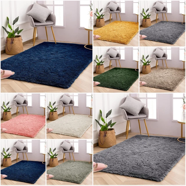 Alfombra pequeña grande de área peluda pasillo corredor sala de estar dormitorio alfombra interior