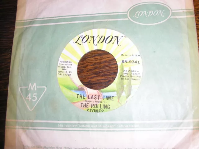 Rolling Stones The Last Time / Play With Fire U.s London Re Ex-