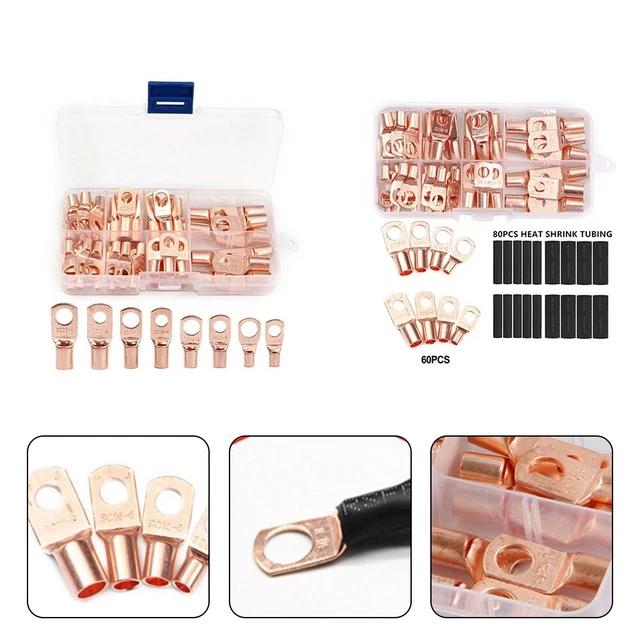 Bague Terminaux Métal Câble Joint Tube Thermorétractable Chaleur Shrink