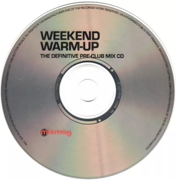 Various  Mixed by Tom Middleton - Mixmag Weekend Warm-Up CD 15 Tks Drum Bass VGC 3