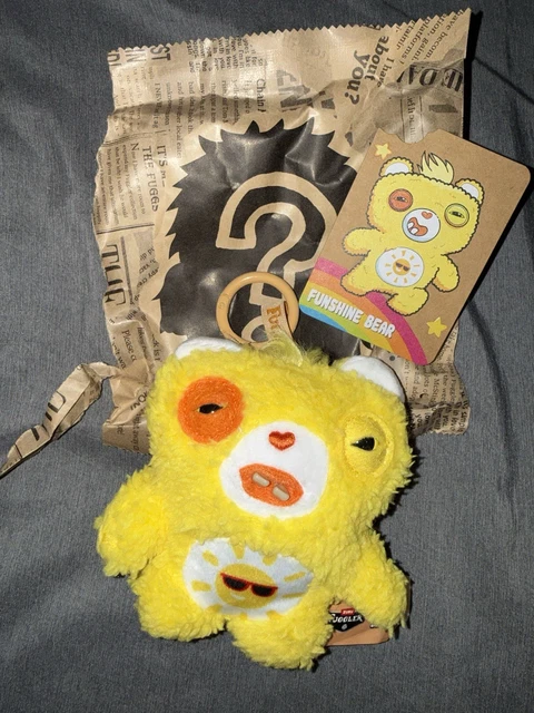 FUGGLER CARE BEARS Funshine Bear Mini Plush Bag Charm Yellow £8.12 ...