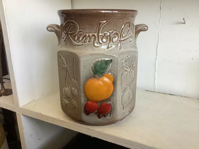 Vintage Huge Rumtopf Rumpot Jar Pot Scheurich Keramik West German  827-31 C1970