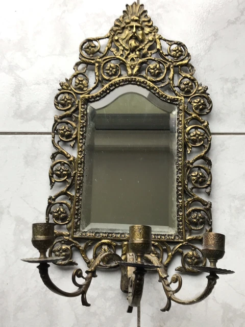Miroir appliqué bronze - France