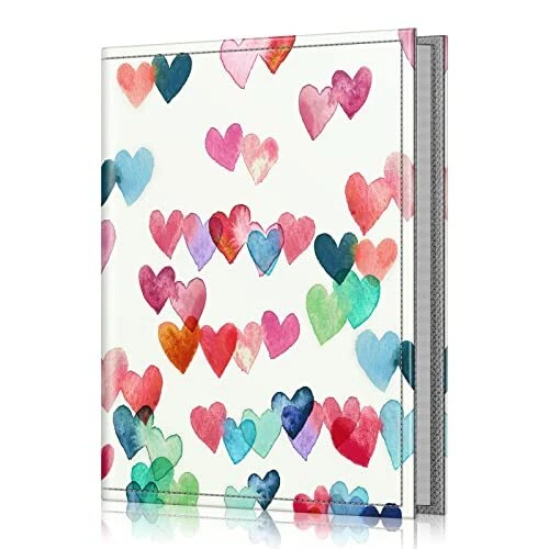 Álbum de fotos 4x6 fotos - 52 fotos pequeña mini capacidad premium corazones lluviosos premium