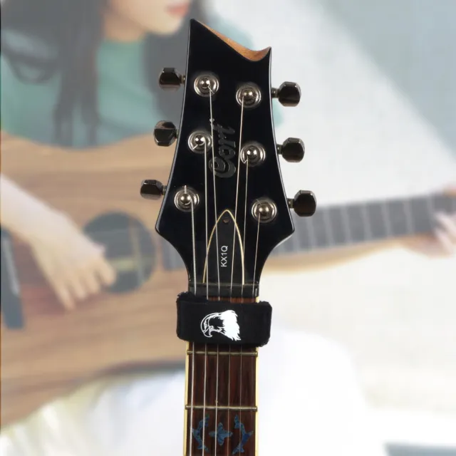 Gitarren-Bundsaiten dämpfen Geräuschdämpfer, einfach zu verwenden für Gitarrenba 2