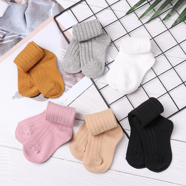 Toddler Calzini di cotone Calzini per bambini Caldo invernale Leg Warmer 11