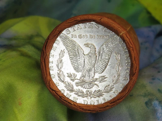 Roll Of 20 Silver Morgan Dollars Dmpl 1890 End / Cc End #L @Top736