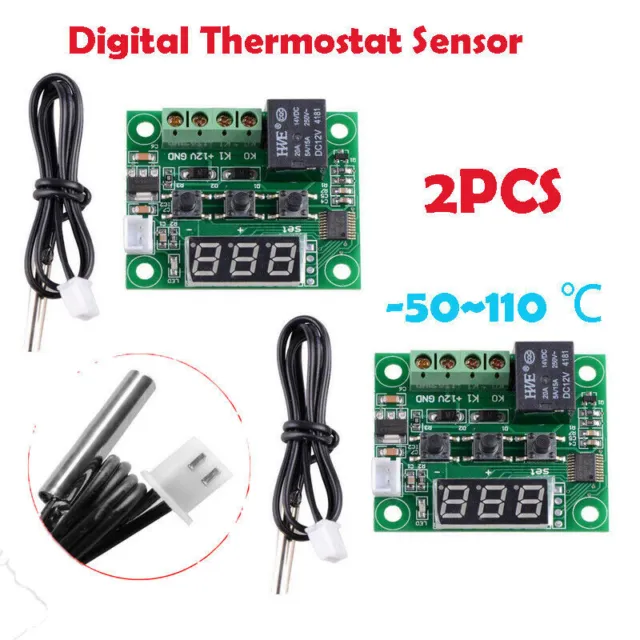 2X-50-110°C W1209 Digital Thermostat Sensor Temperature Control Switch Module MU